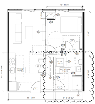 Allston 1 Bed 1 Bath Boston - $3,488 No Fee